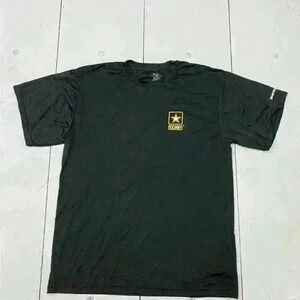 New US Army Black Athletic Short Sleeve Shirt Size Medium